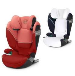 Cybex Solution S2 I-Fix automobilinė kėdutė 15-50 kg + vasaros apmušalai Hibiscus Red 2023